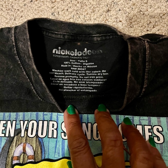 SpongeBob Tshirt “When Your Song Comes On” Sz Small - Picture 3 of 3